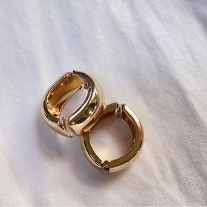 Gold Clip-on Hoops